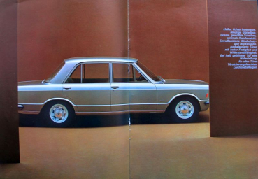 Fiat 130 3 Litre Modelprogram 1971 Carbrochure (7489)